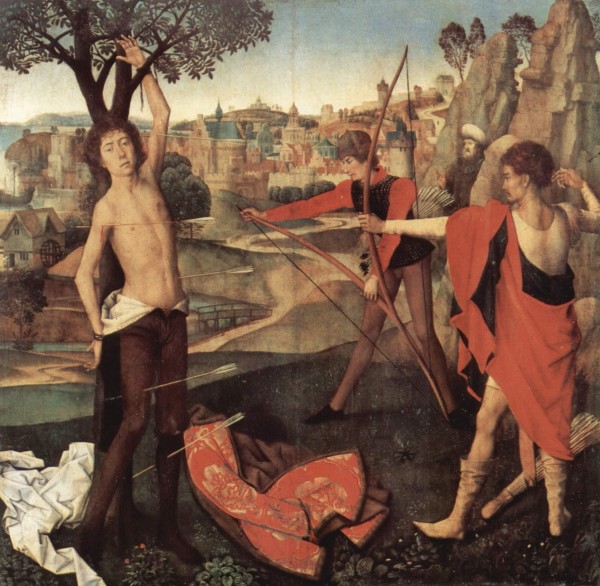 Martyrium des Saint Sebastian by Hans Memling